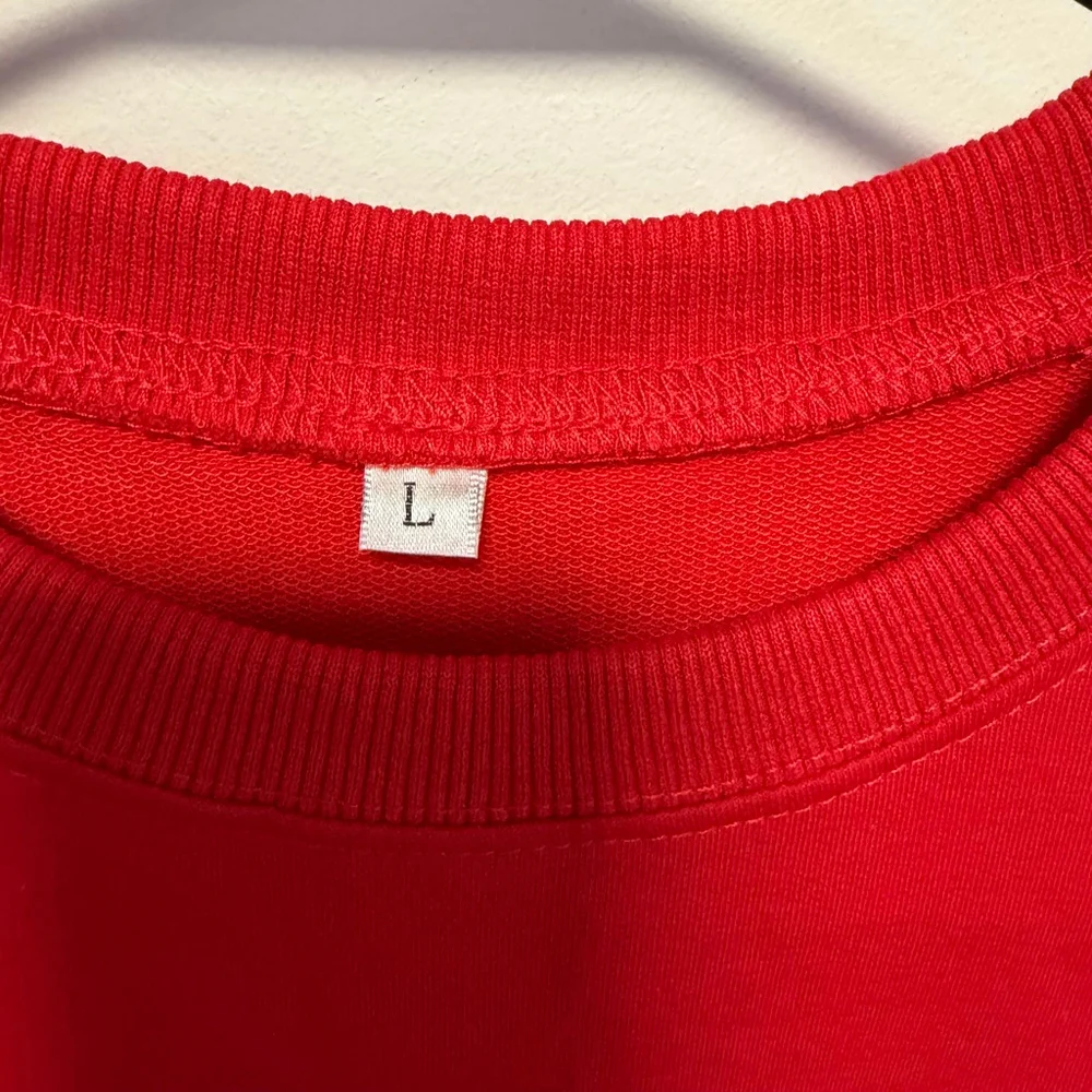Chiefs Football Women's Red & Yellow Pullover Sweatshirt Large Girly NEW NWOT - Picture 4 of 11